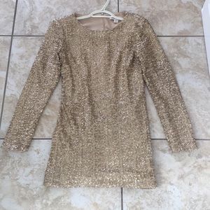 Gold Sequins Dress